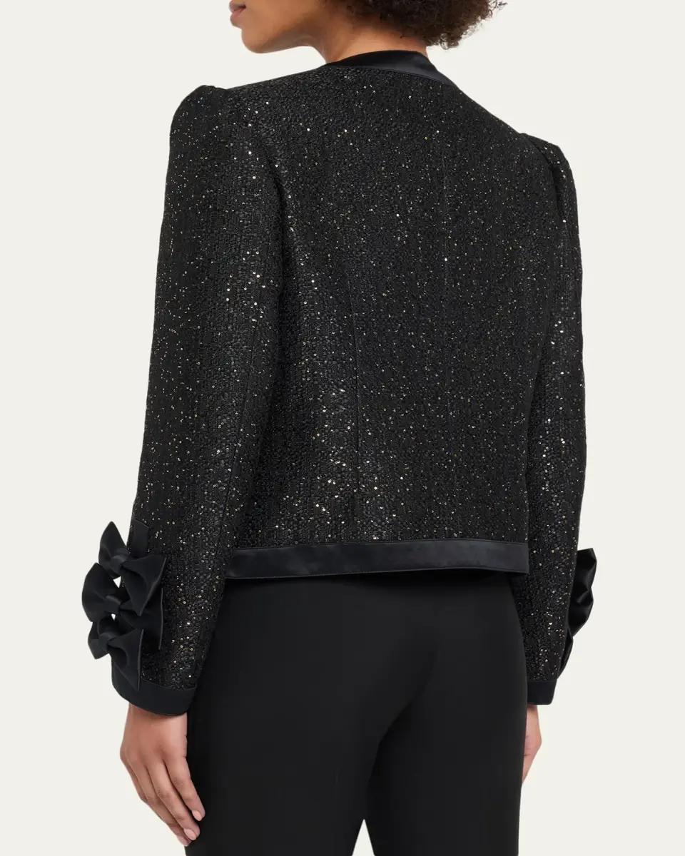 NOIR KEI NINOMIYA Satin Bow Sequined Jacket | Thumbnail 3 NOIR KEI NINOMIYA Satin Bow Sequined Jacket | Thumbnail 3