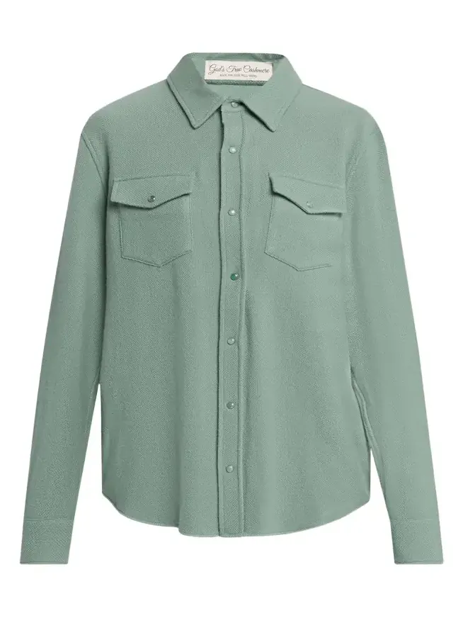 Cashmere Button-Front Shirt Cashmere Button-Front Shirt