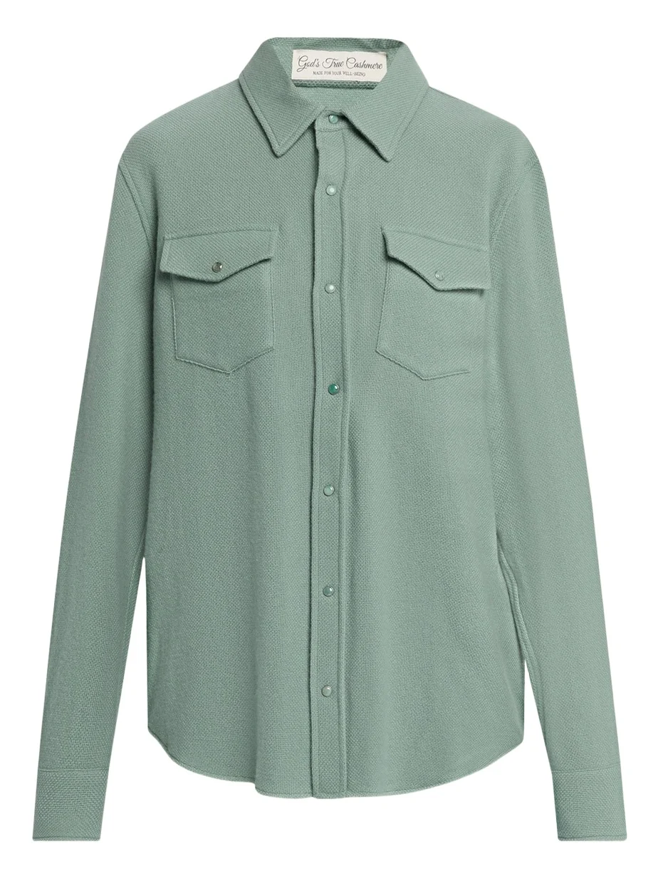 Cashmere Button-Front Shirt Cashmere Button-Front Shirt