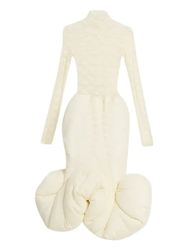 Marc Jacobs Runway Stretch Lace Long-Sleeve Midi Mermaid Dress