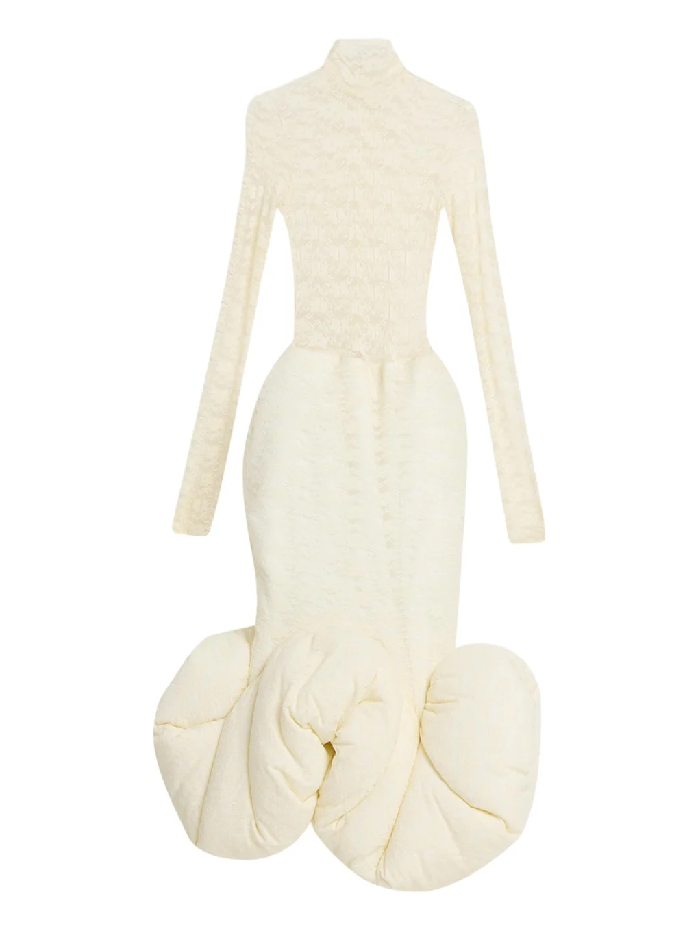 Marc Jacobs Runway Stretch Lace Long-Sleeve Midi Mermaid Dress