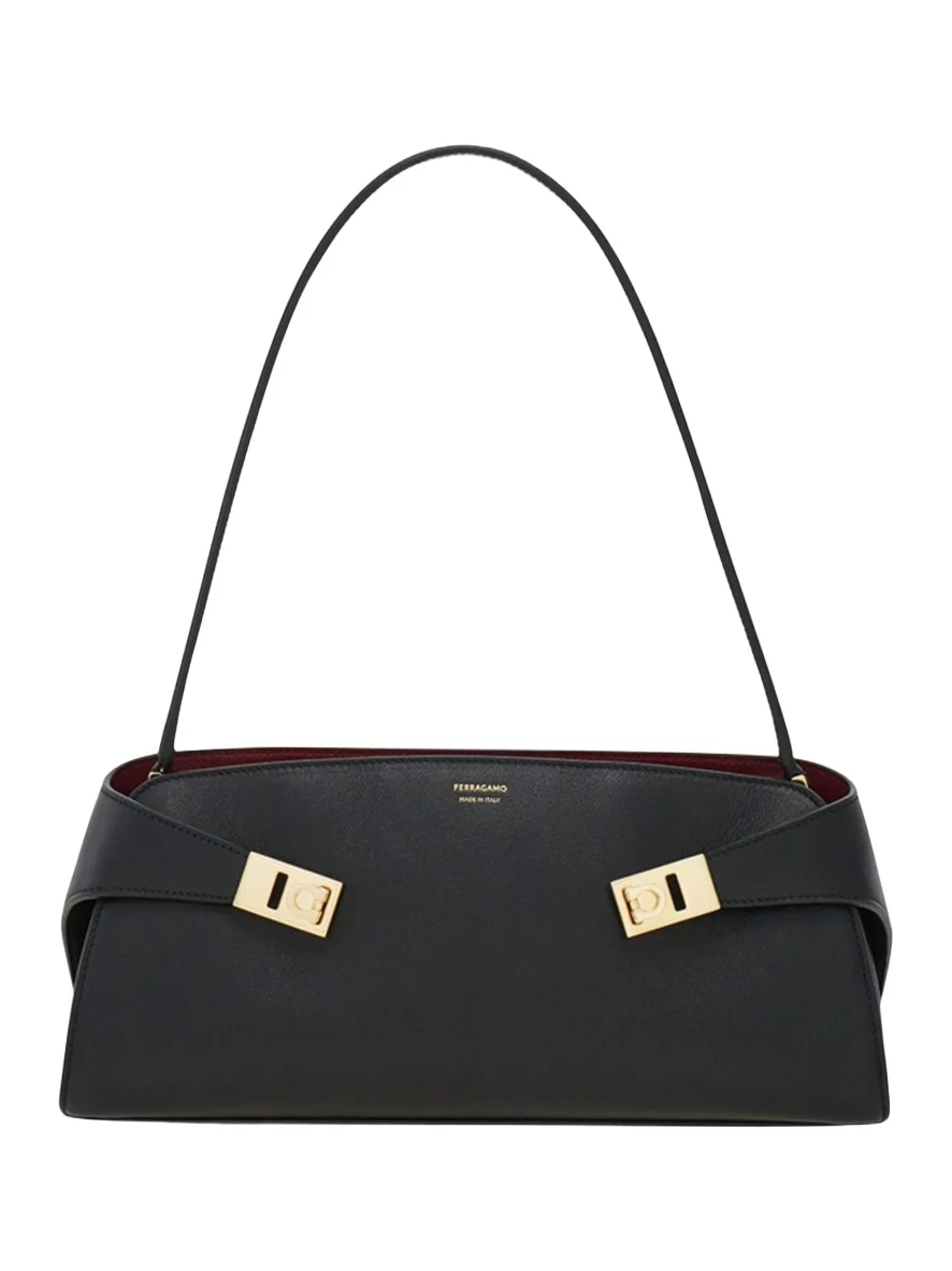 Hug East-West Leather Shoulder Bag Hug East-West Leather Shoulder Bag