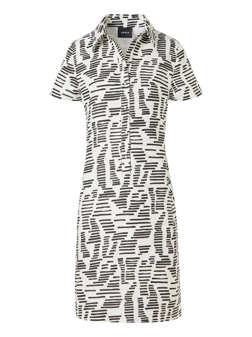 Akris Dance Movements Linen Toile Polo Dress