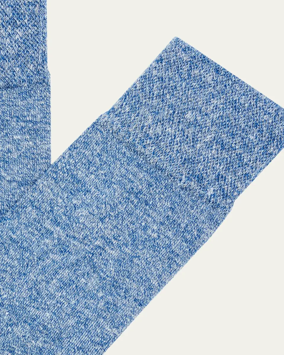 Marcoliani Men's Linen Blend Crew Socks | Thumbnail 2