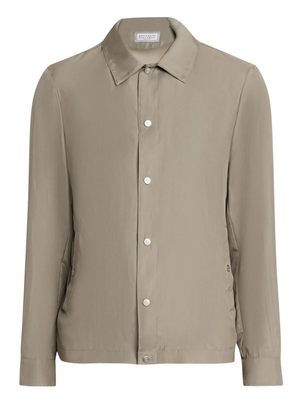 Men's Silk Blend Snap-Front Shirt Jacket Men's Silk Blend Snap-Front Shirt Jacket