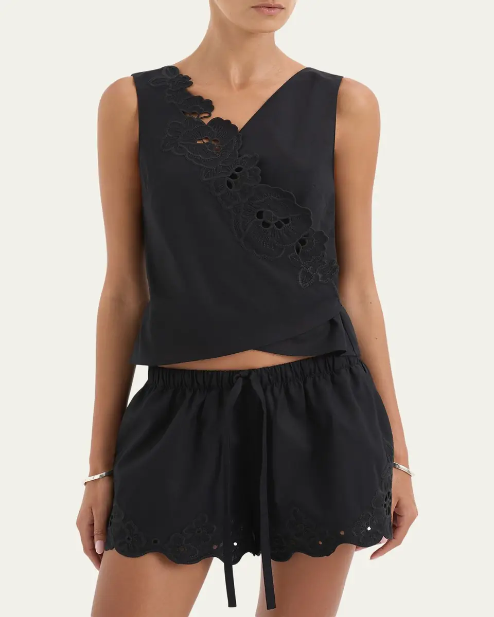 SIR. Klara Embroidered Mini Shorts | Thumbnail 4 SIR. Klara Embroidered Mini Shorts | Thumbnail 4