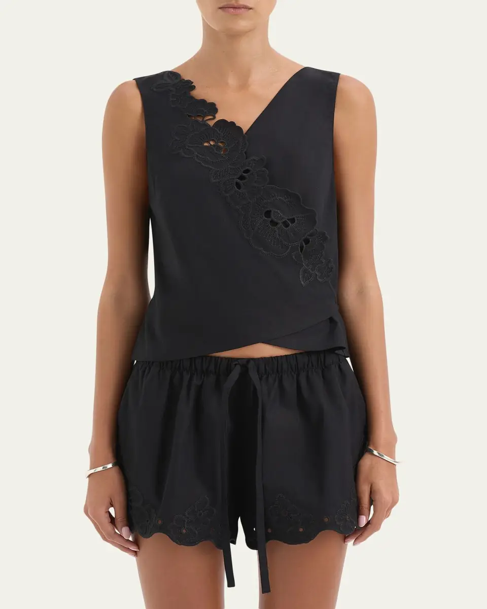 SIR. Klara Embroidered Mini Shorts | Thumbnail 5 SIR. Klara Embroidered Mini Shorts | Thumbnail 5