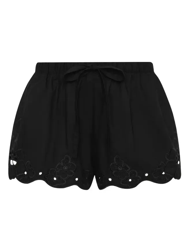 Klara Embroidered Mini Shorts