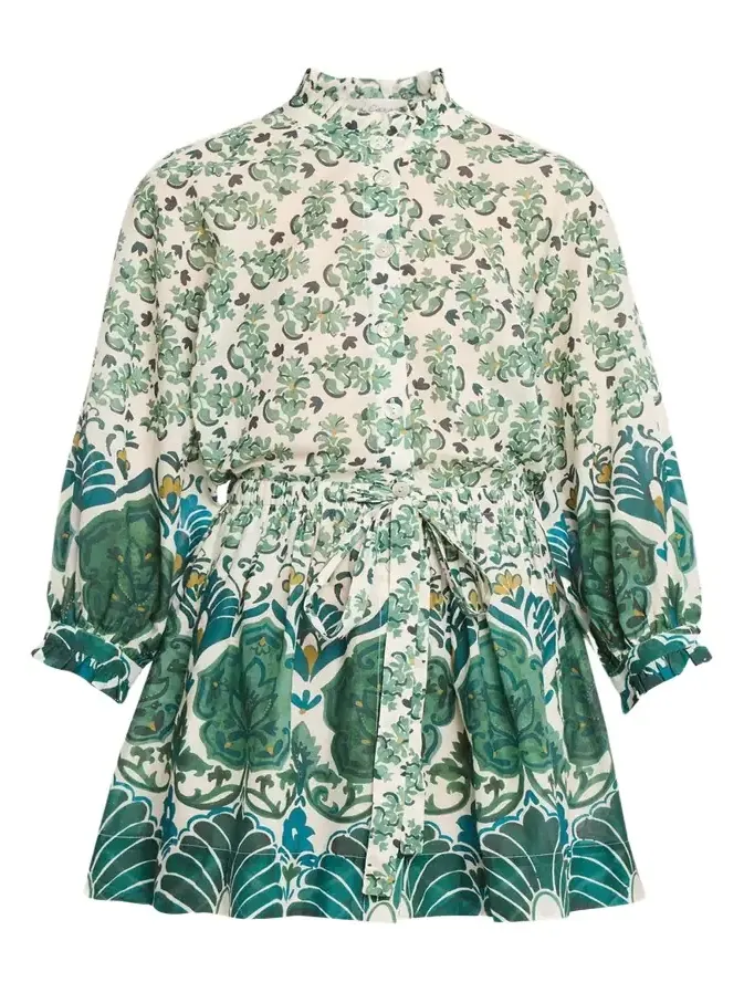 Beatrice Printed Mini Shirtdress Beatrice Printed Mini Shirtdress