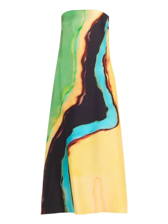 Aura Silk Strapless Maxi Dress Aura Silk Strapless Maxi Dress