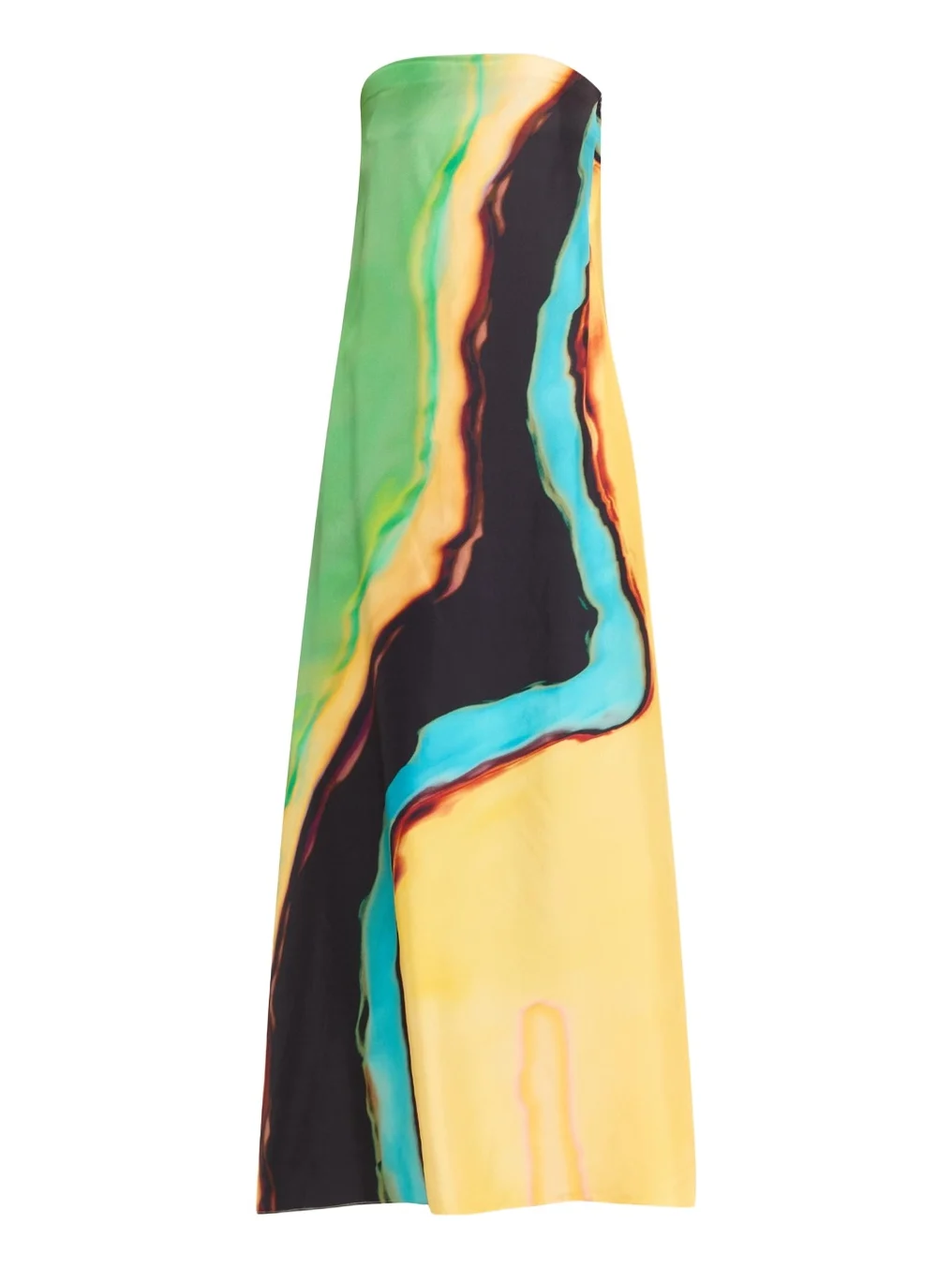 Aura Silk Strapless Maxi Dress Aura Silk Strapless Maxi Dress