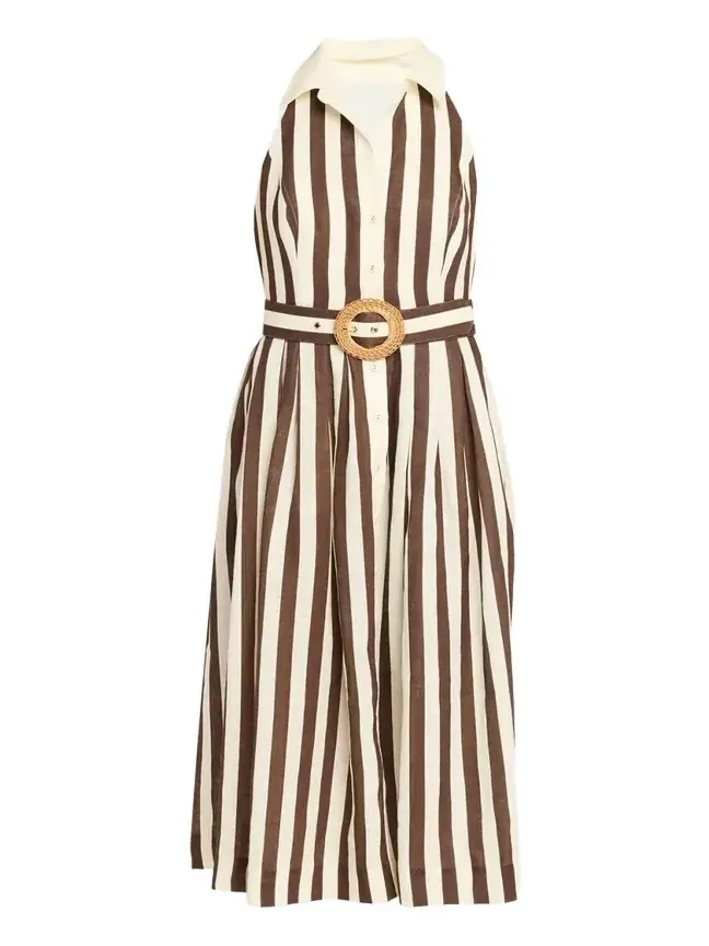 Quentin Belted Halter Midi Dress Quentin Belted Halter Midi Dress