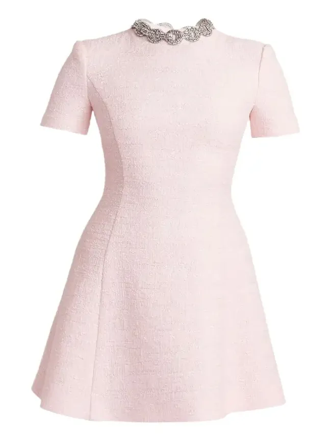 Embellished Gancini Minidress