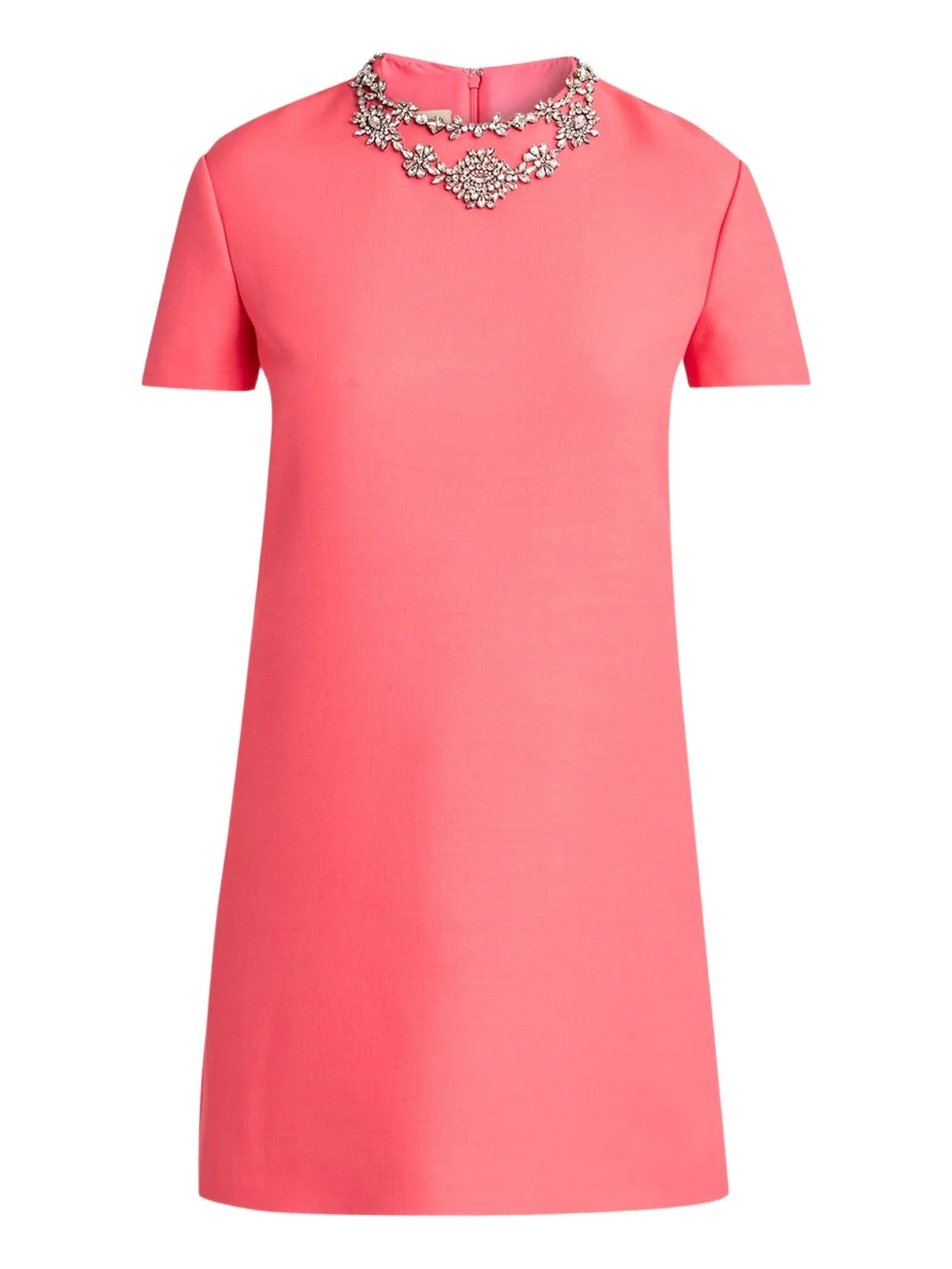 Crystal Embroidered Wool-Silk Mini Dress Crystal Embroidered Wool-Silk Mini Dress