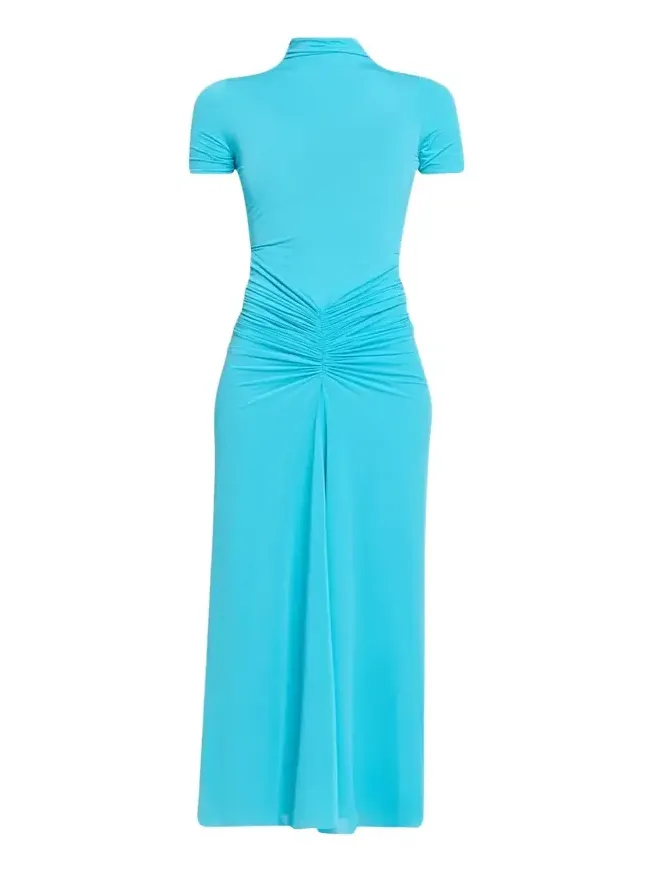 Enid Ruched Tissue Jersey Maxi Dress Enid Ruched Tissue Jersey Maxi Dress