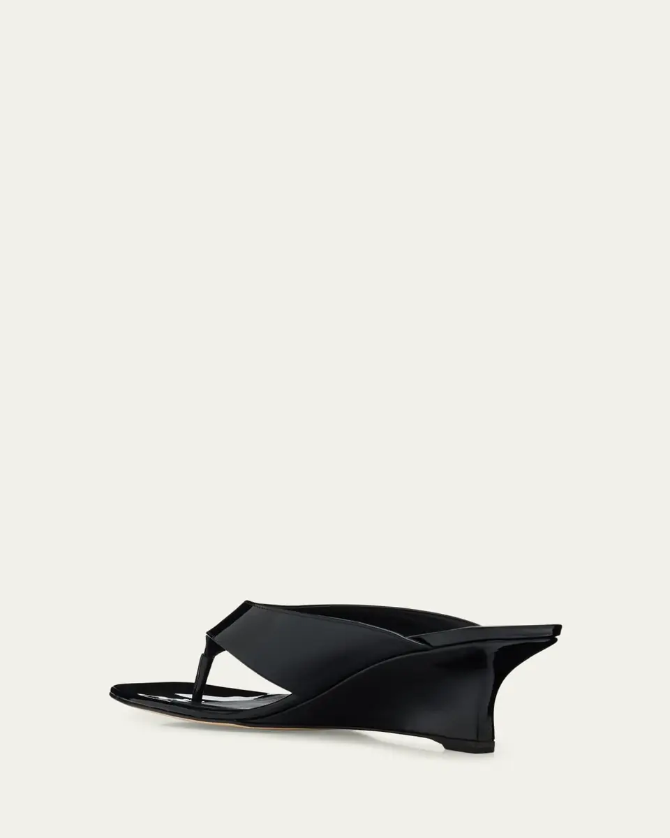 Stuart Weitzman 50mm Vinnie Patent Leather Thong Sandals | Thumbnail 4 Stuart Weitzman 50mm Vinnie Patent Leather Thong Sandals | Thumbnail 4
