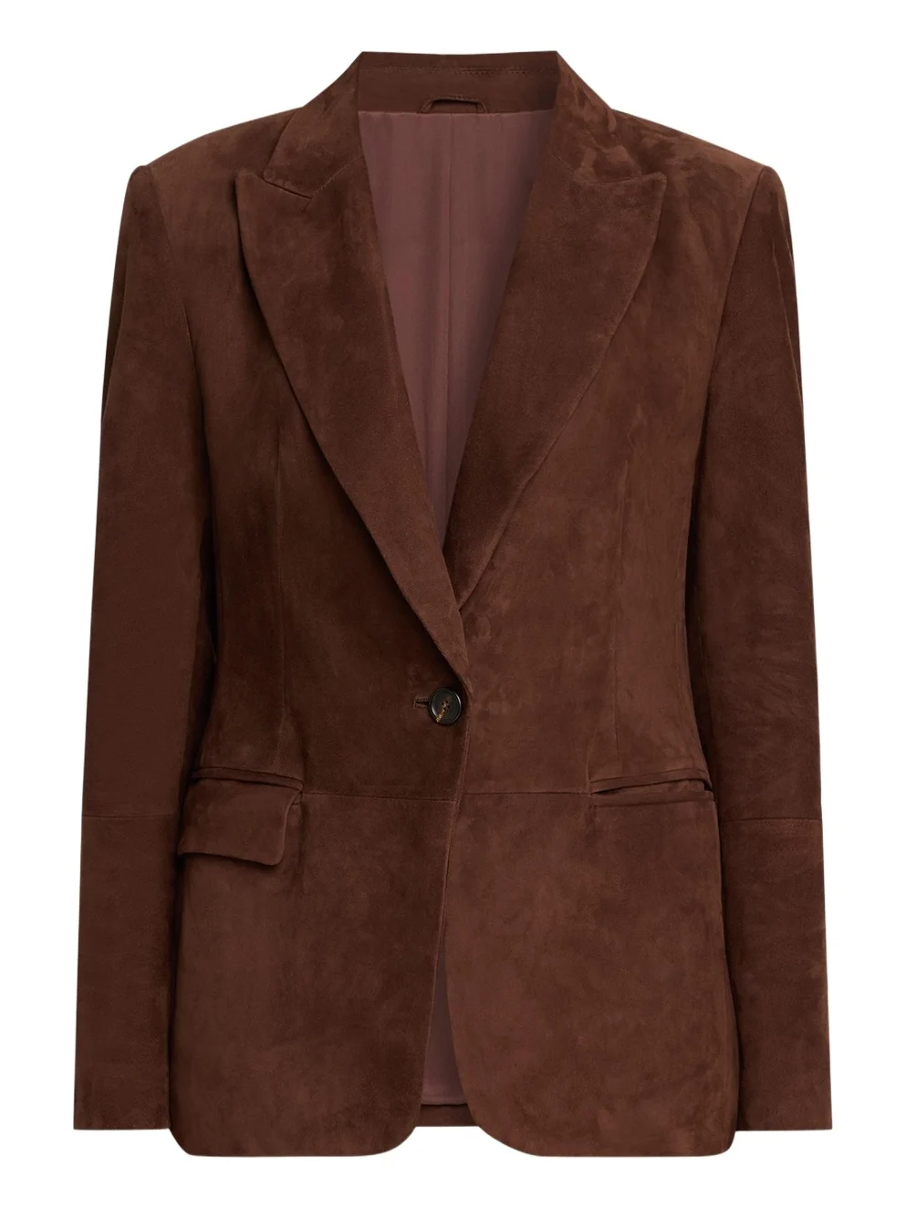 Brunello Cucinelli Suede Single-Breasted Jacket