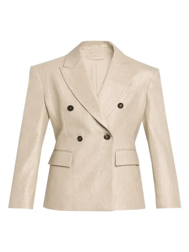 Bold Shoulder Double-Breasted Jacket Bold Shoulder Double-Breasted Jacket