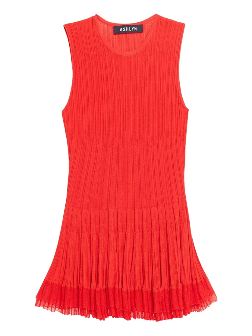 Shino Ruffle Rib Knit Tank Top Shino Ruffle Rib Knit Tank Top