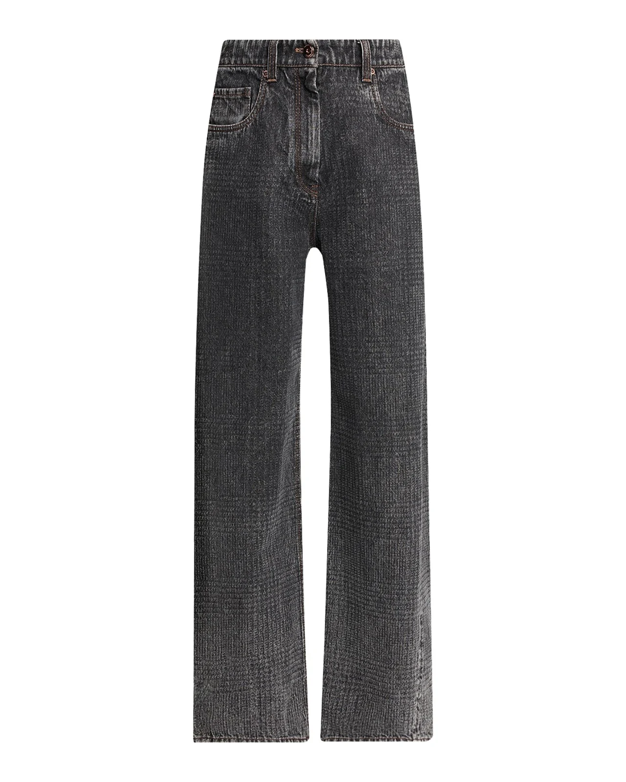 Brunello Cucinelli Wide-Leg Denim Trousers