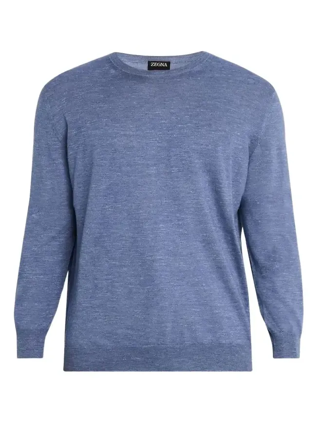 Men's Silk, Cashmere and Linen Crewneck Sweater Men's Silk, Cashmere and Linen Crewneck Sweater