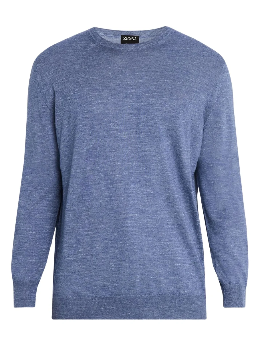 Men's Silk, Cashmere and Linen Crewneck Sweater Men's Silk, Cashmere and Linen Crewneck Sweater