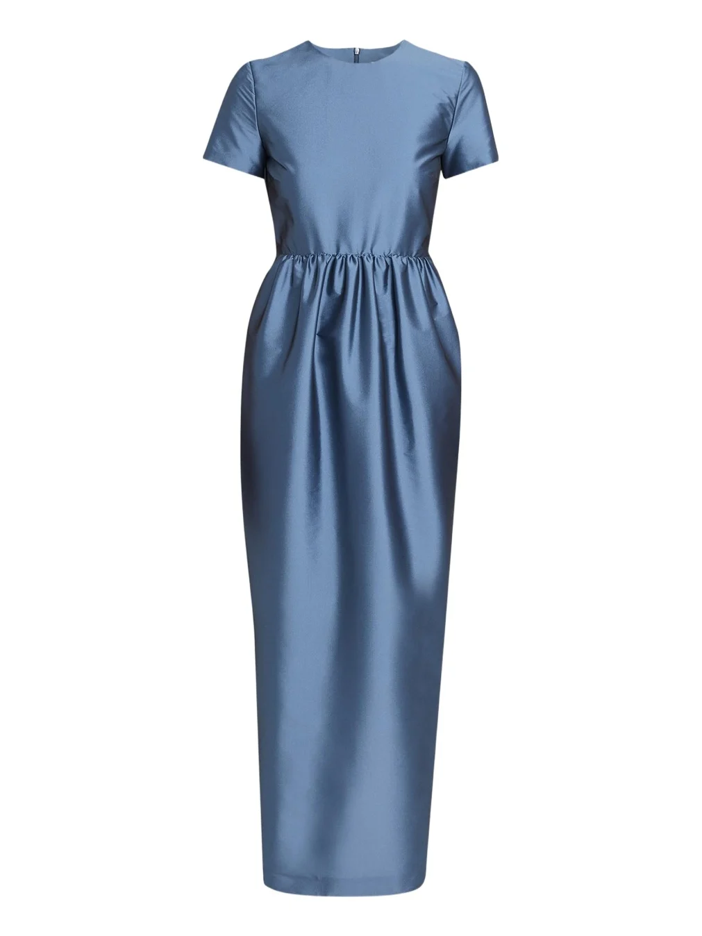 Lexi Floral Satin Empire-Waist Column Maxi Dress Lexi Floral Satin Empire-Waist Column Maxi Dress