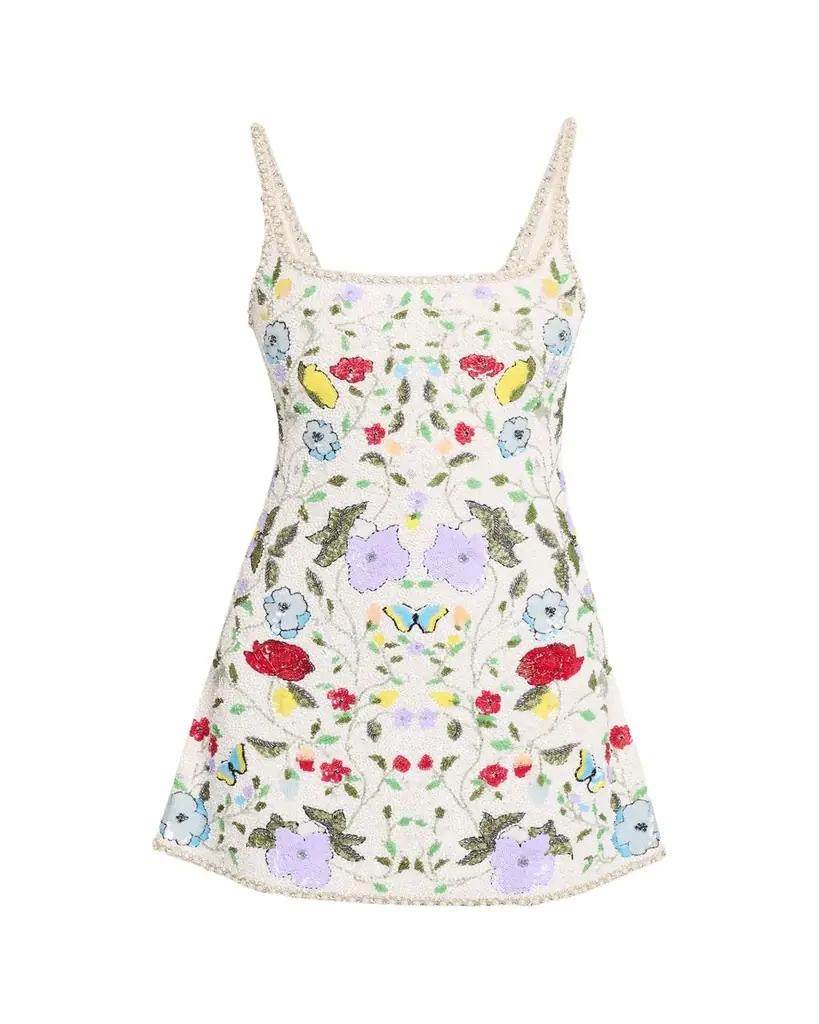 ALICE + OLIVIA Julia Embellished Mini Gown | Image 1 ALICE + OLIVIA Julia Embellished Mini Gown | Image 1