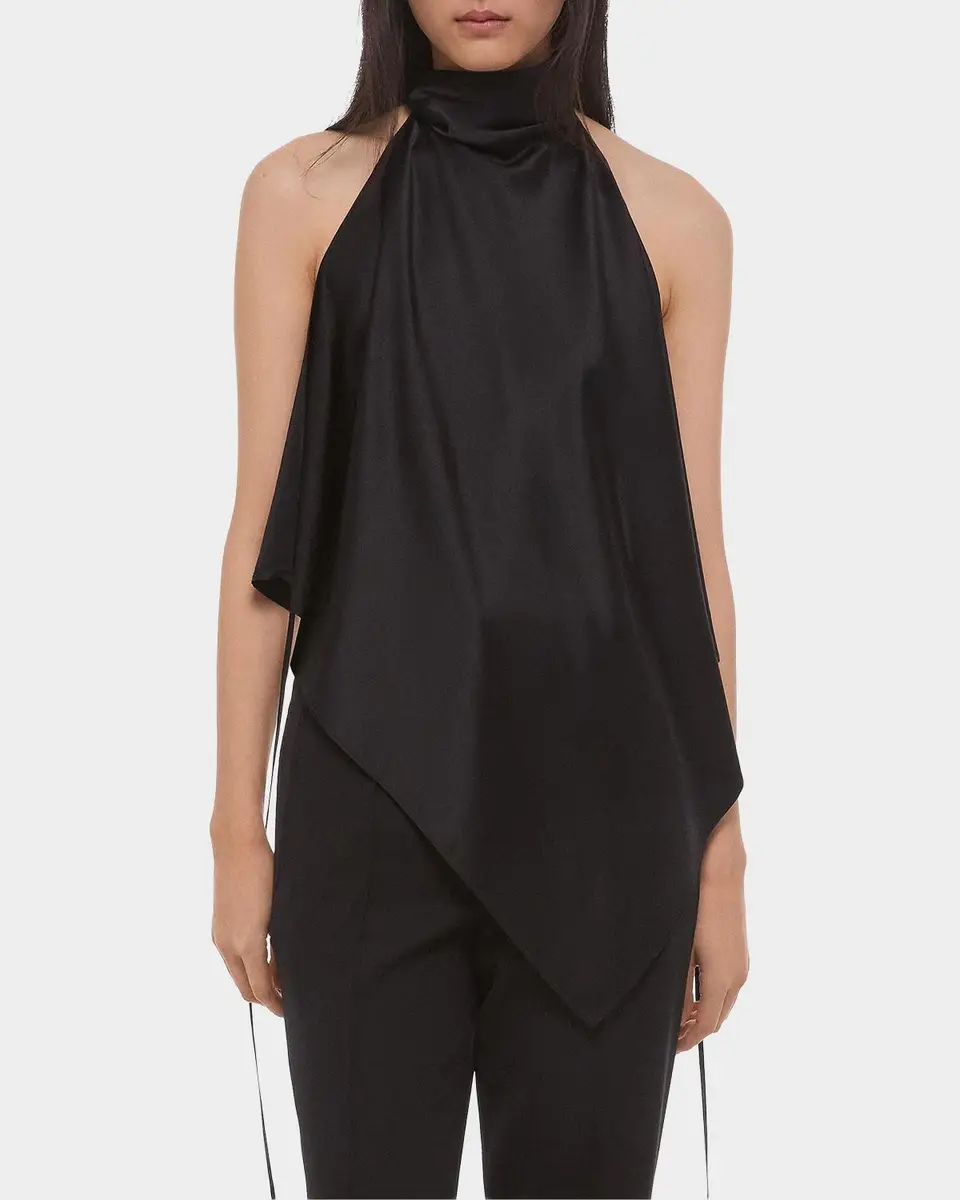 Helmut Lang Silk Tie Scarf Top | Thumbnail 6 Helmut Lang Silk Tie Scarf Top | Thumbnail 6