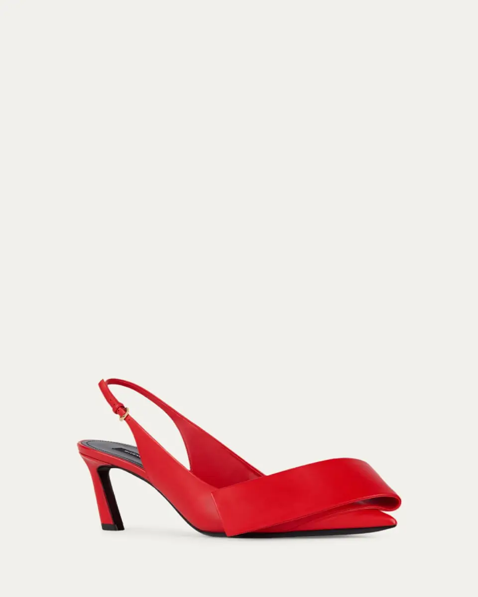 Givenchy 65mm Twist Leather Slingback Pumps | Thumbnail 2