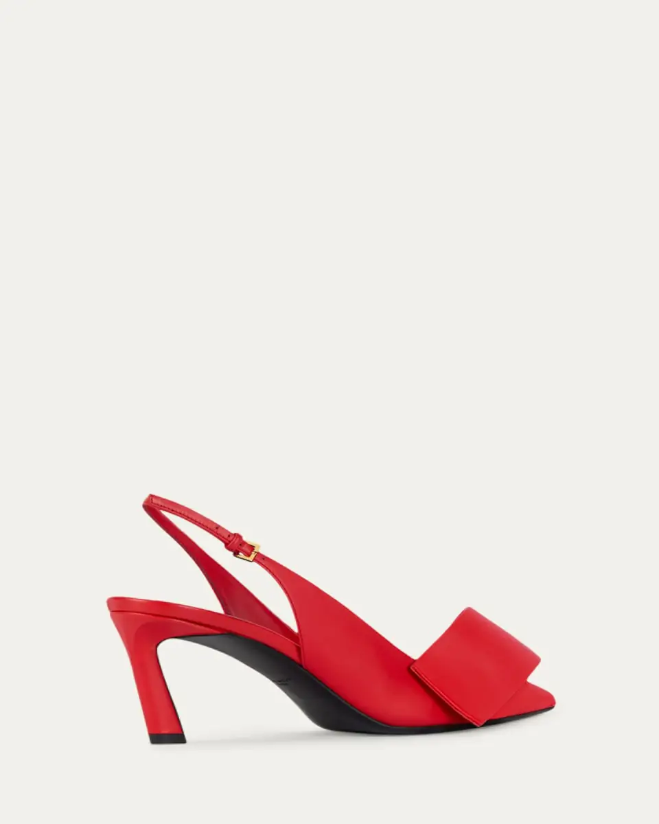 Givenchy 65mm Twist Leather Slingback Pumps | Thumbnail 3