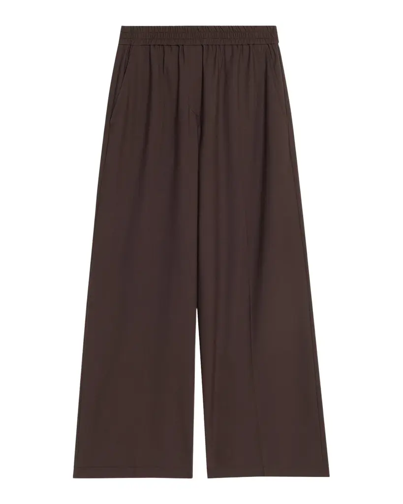 Brunello Cucinelli Wool-Blend Wide-Leg Pants | Image 1 Brunello Cucinelli Wool-Blend Wide-Leg Pants | Image 1