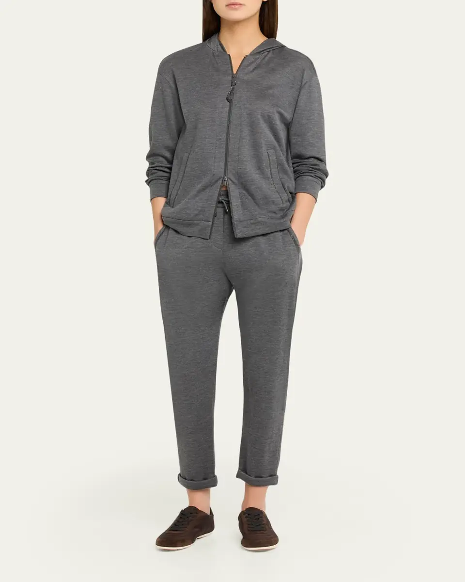 Brunello Cucinelli Monili-Trim Sport Pants | Thumbnail 2 Brunello Cucinelli Monili-Trim Sport Pants | Thumbnail 2