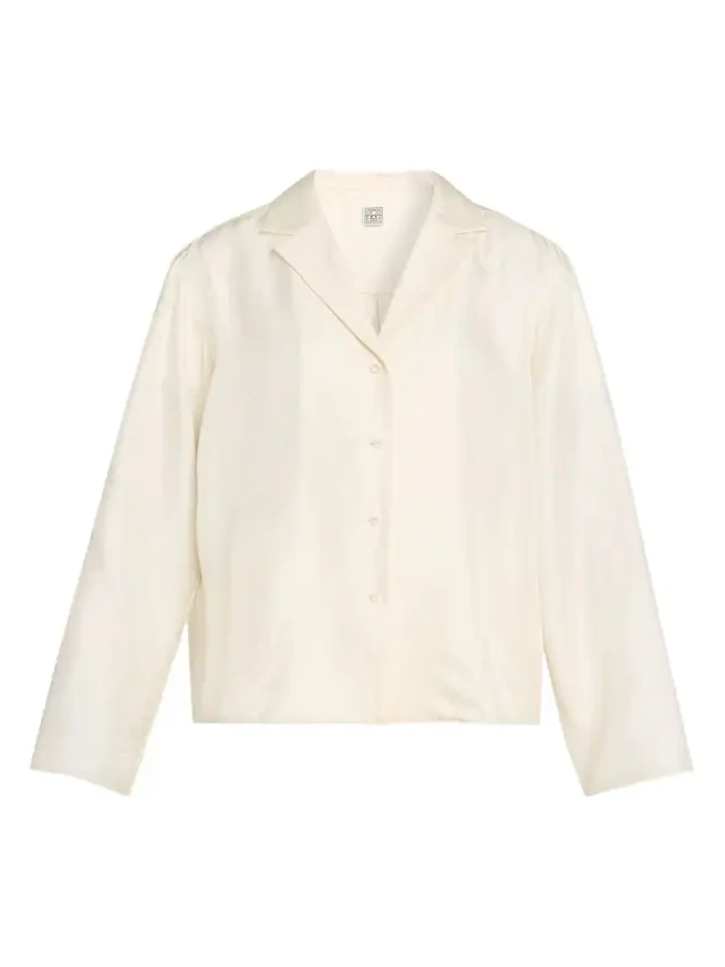 Monogram Silk Pj Top Monogram Silk Pj Top