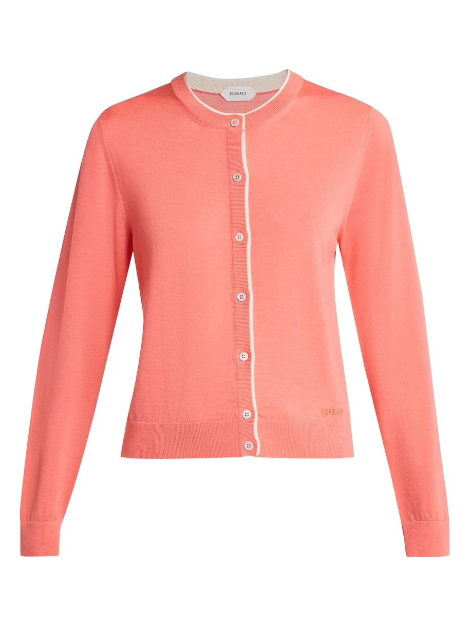 Versace Fine Wool Cardigan