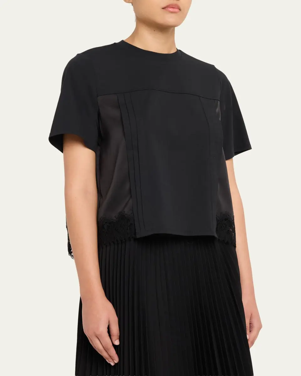 3.1 Phillip Lim Satin Lace Flounce Top | Thumbnail 4 3.1 Phillip Lim Satin Lace Flounce Top | Thumbnail 4