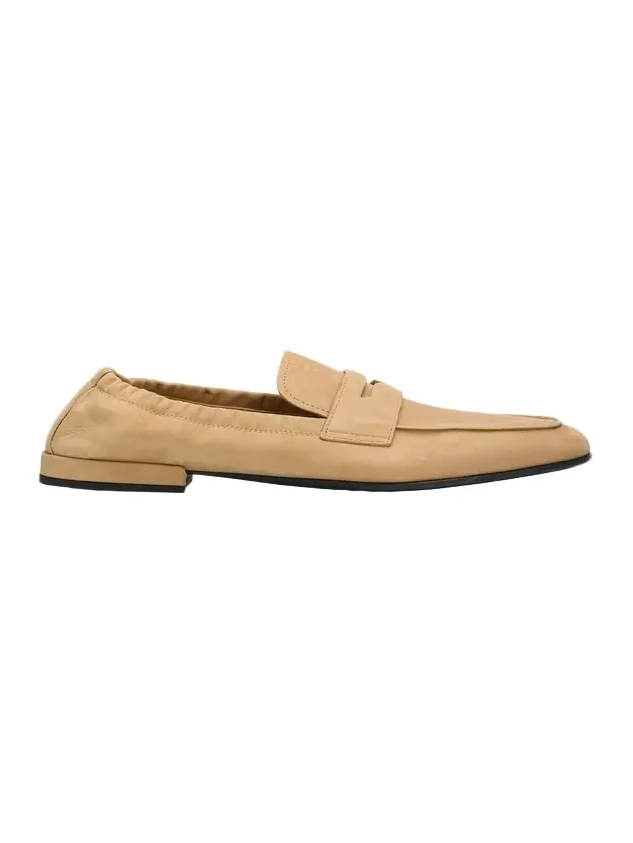 Shuffle Nubuck Leather Penny Loafers