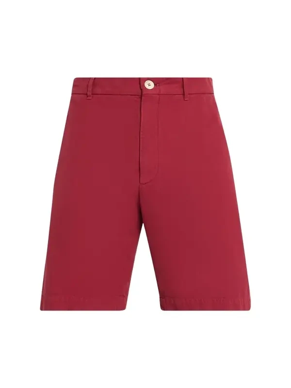 Brunello Cucinelli Men's Cotton Gabardine Garment-Dyed Bermuda Shorts