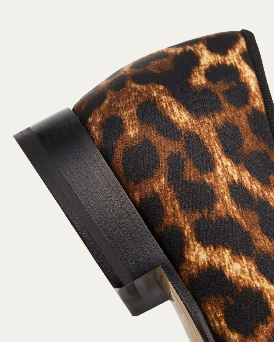 Vibi Venezia Leopard-Print Silk Loafers | Thumbnail 5 Vibi Venezia Leopard-Print Silk Loafers | Thumbnail 5