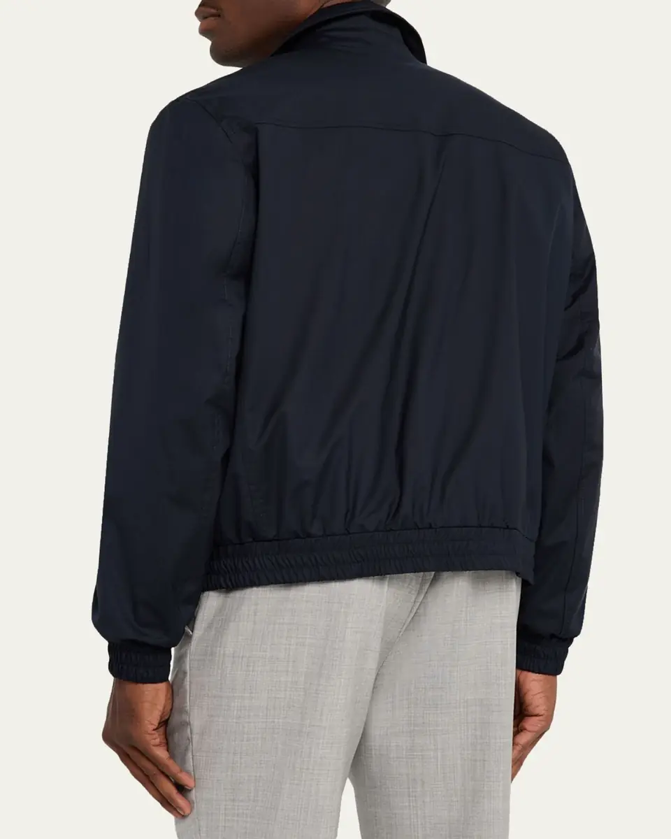 Brunello Cucinelli Men's Bonded Silk and Virgin Wool Shirt Jacket | Thumbnail 3 Brunello Cucinelli Men's Bonded Silk and Virgin Wool Shirt Jacket | Thumbnail 3