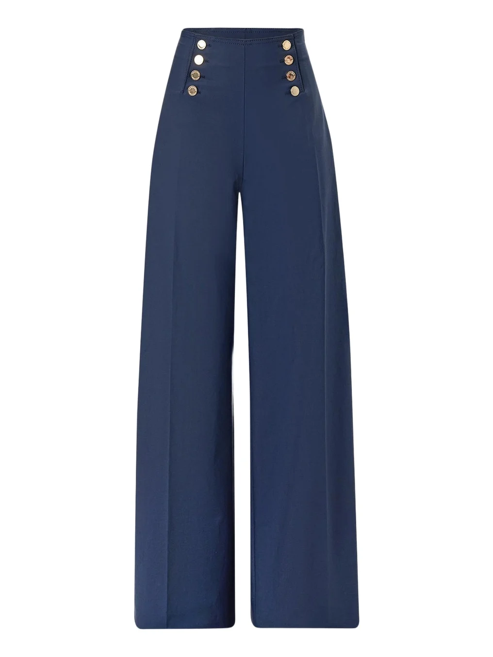 Alba Button-Front Wide-Leg Sailor Pants Alba Button-Front Wide-Leg Sailor Pants