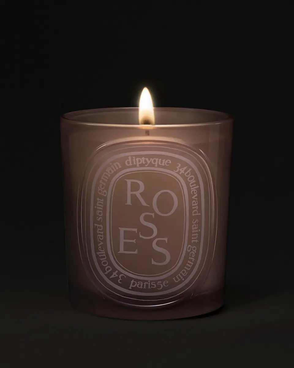 Diptyque Roses Medium Candle, 10.6 oz. | Thumbnail 2