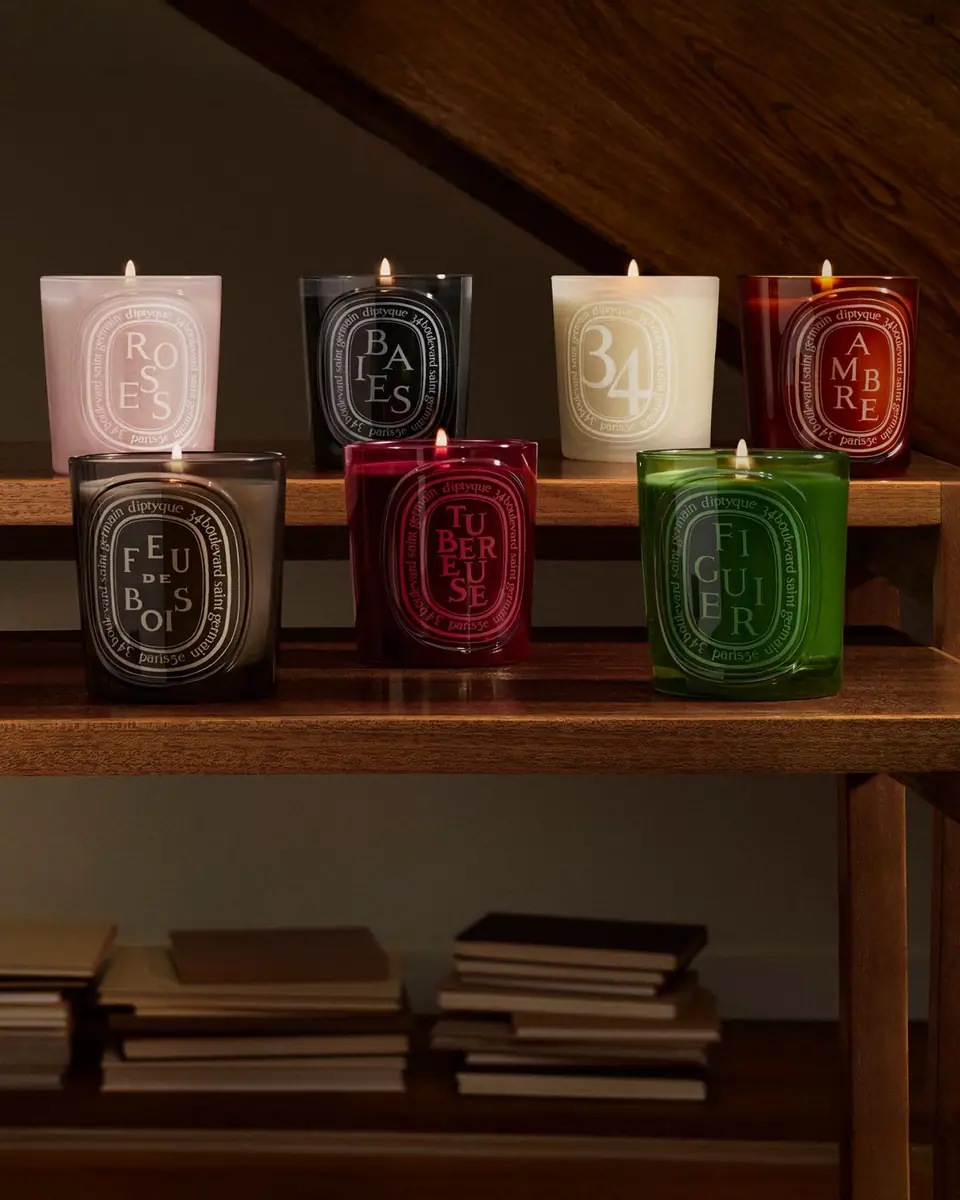 Diptyque Roses Medium Candle, 10.6 oz. | Thumbnail 3