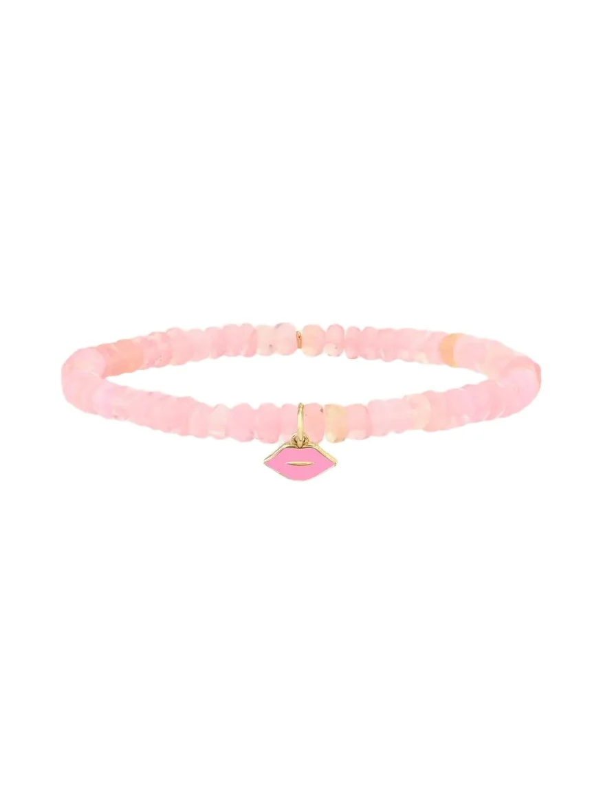 14K Pink Lips on Ethiopian Opal Bracelet 14K Pink Lips on Ethiopian Opal Bracelet