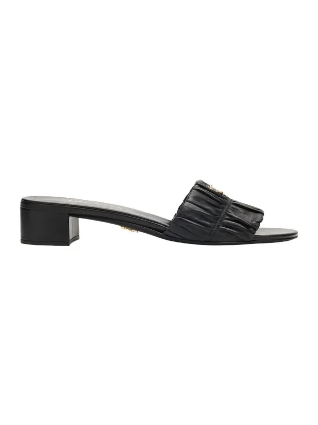 35mm Matelasse Nappa Leather Block-Heel Sandals 35mm Matelasse Nappa Leather Block-Heel Sandals