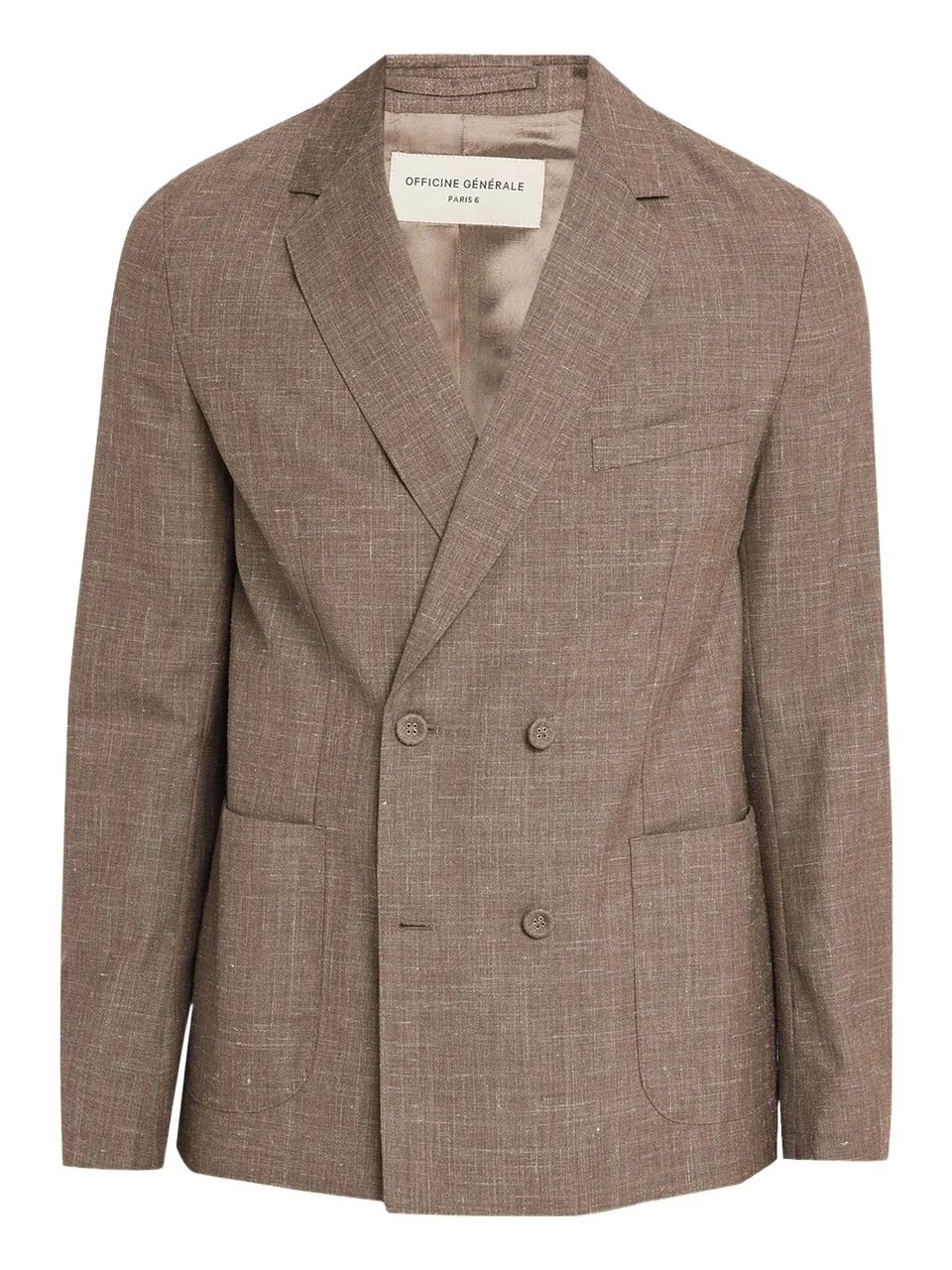 Men's Light Brown Wool Leon Double-Breasted Sport Coat Men's Light Brown Wool Leon Double-Breasted Sport Coat