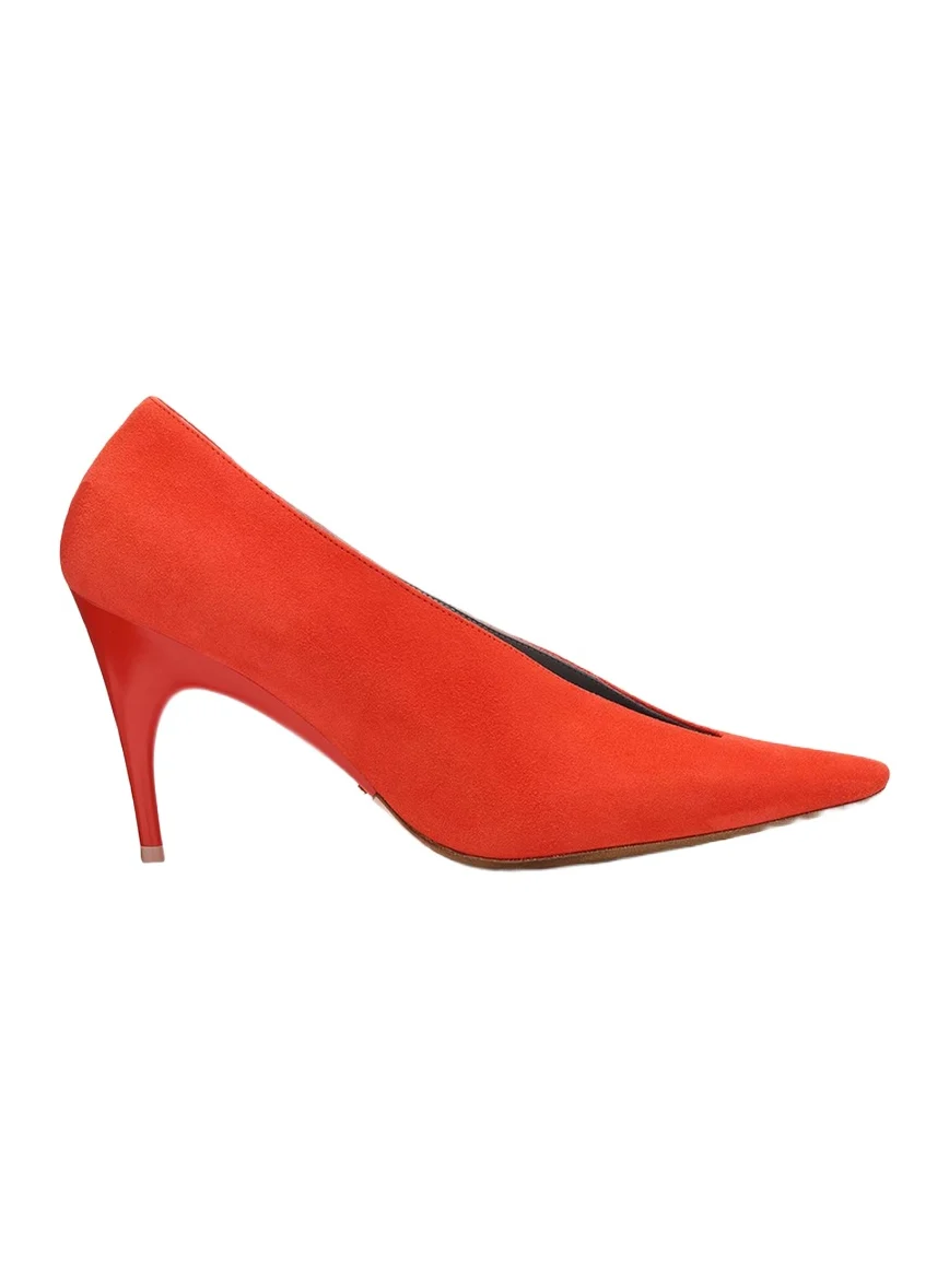 90mm Duchesse Suede Pumps