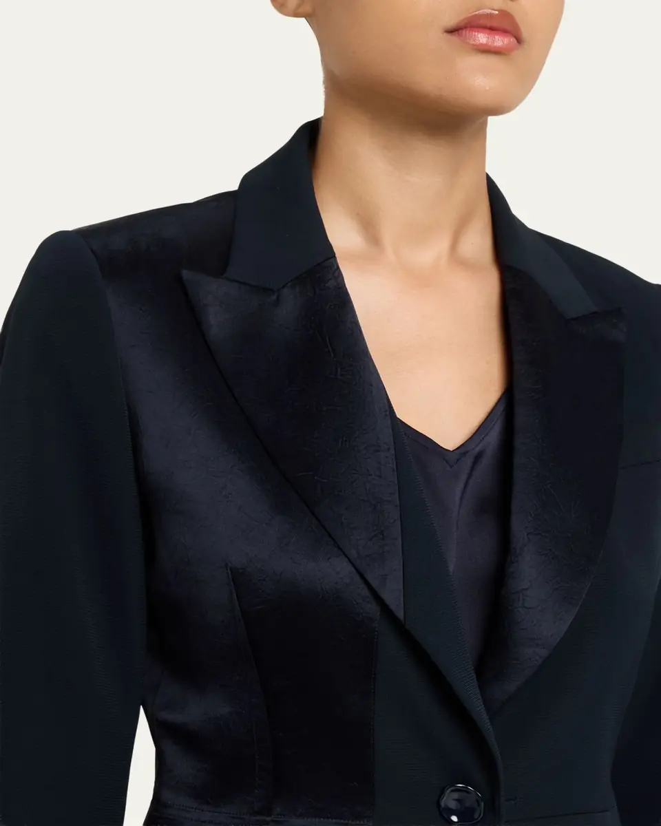 Jason Wu Collection Tailored Satin-Trim Blazer | Thumbnail 5 Jason Wu Collection Tailored Satin-Trim Blazer | Thumbnail 5