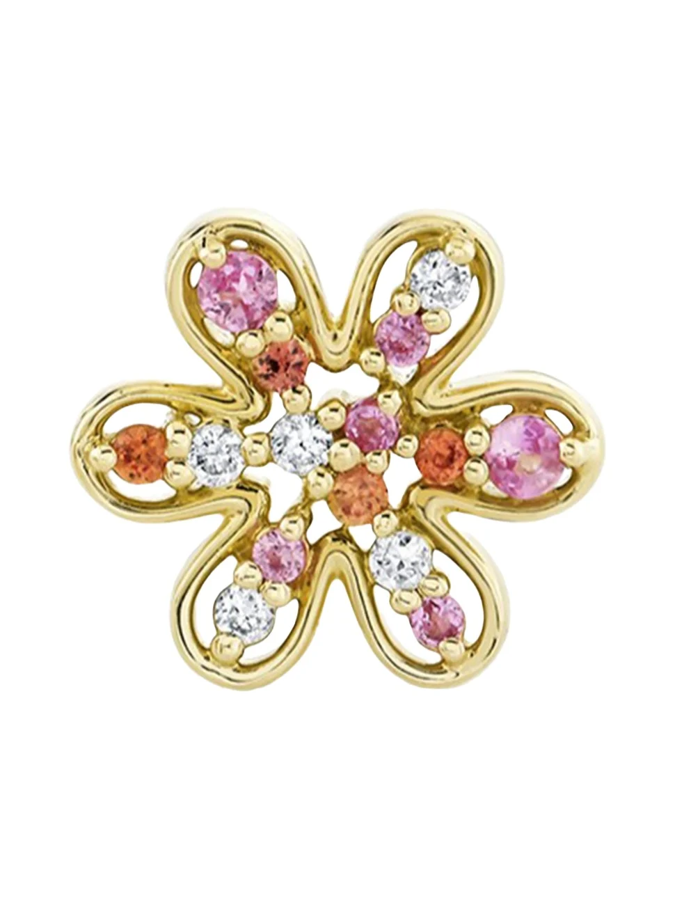 Sydney Evan 14K Daisy Cocktail Stud Earring, Single
