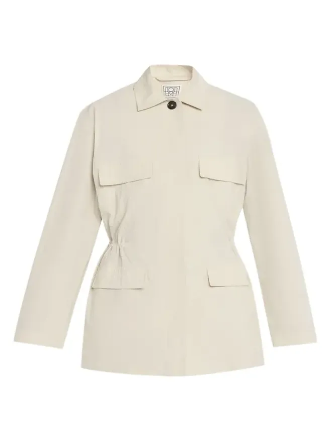 Collared Drawstring Jacket